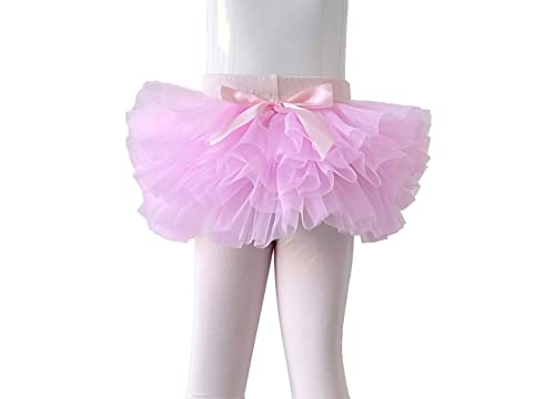 Ashken Baby Toddler Girls' Tutu Leggings Tulle Ruffle Skirted Pants Footless Tights (3 Months-5T)4