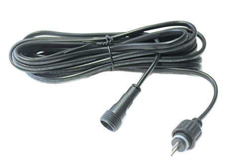 Arnusa Rallonge 12 V IP44 pour pompe de fontaine, éclairage LED, guirlande lumineuse, etc. (10 m)