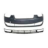 AUTOVIP Set of 2 Front Bumper Cover + Center Grille Primed Plastic Hook Cut Out Grill 865111E010 Compatible with Ford F150 Harley-Davidson Edition/ 2007-2008 HY1036106 14859157