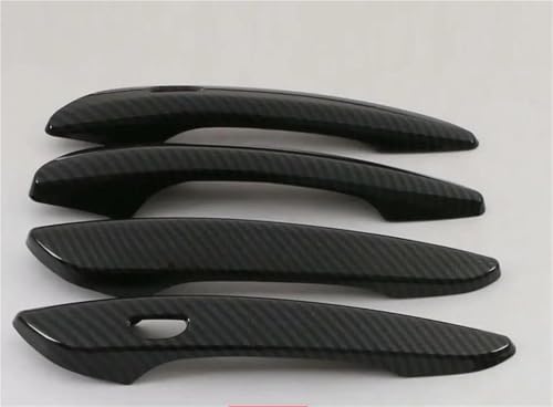 Embellecedor adhesivo para cubierta lateral de coche 2019-2025 estilo fibra carbono