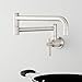 Signature Hardware 449270 Ravenel 6 GPM Wall Mounted Single Handle Pot Filler Faucet with Brass Handle
