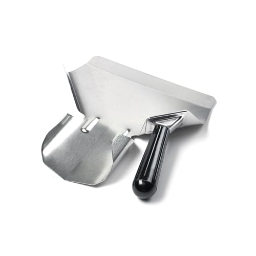 JAKOUE Right-Handle Stainless Steel Popcorn Scoop, Commercial Popcorn Machine Supplies, Filler Tool for Snack Containers - Thumbnail 2