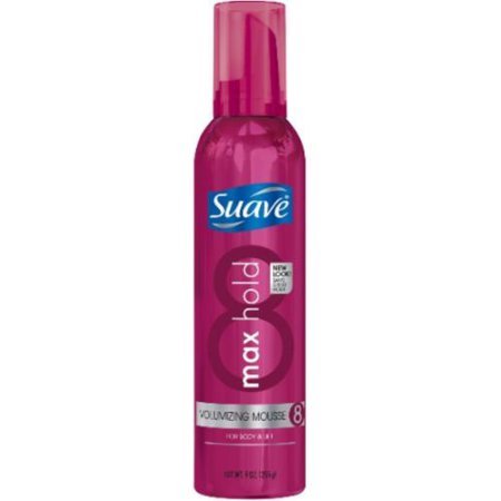Suave Max Hold 8 Volumizing Mousse 9 oz (Pack of 4) WLM