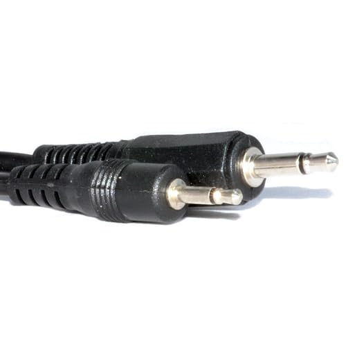 kenable Mono Cable 2.5mm Male to 3.5mm Mono Jack Plug Audio Lead 1.5m [1.5 metres]