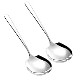 Photo Gallery gatuida 2 pezzi cucchiai da portata in acciaio cucchiaioni buffet robusto e lungo ergonomico resistente e facile da usare Photo Gallery gatuida 2 pezzi cucchiai da portata in acciaio cucchiaioni buffet robusto e lungo ergonomico resistente e facile da usare
