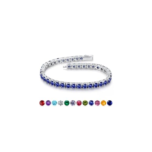Argent sterling et pierre de naissance : le bracelet d'exception