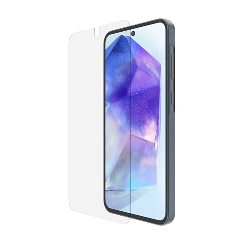 Image of Belkin ScreenForce TemperedGlass Screen Protector for Samsung Galaxy A55 5G, Scratch-Resistant, Full Screen Tempered Glass Coverage, Case Compatible, Easy Align Frame for Bubble Free Application