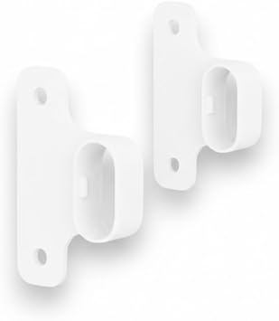 Clothes Rail Brackets Compatible with IKEA PAX Komplement White