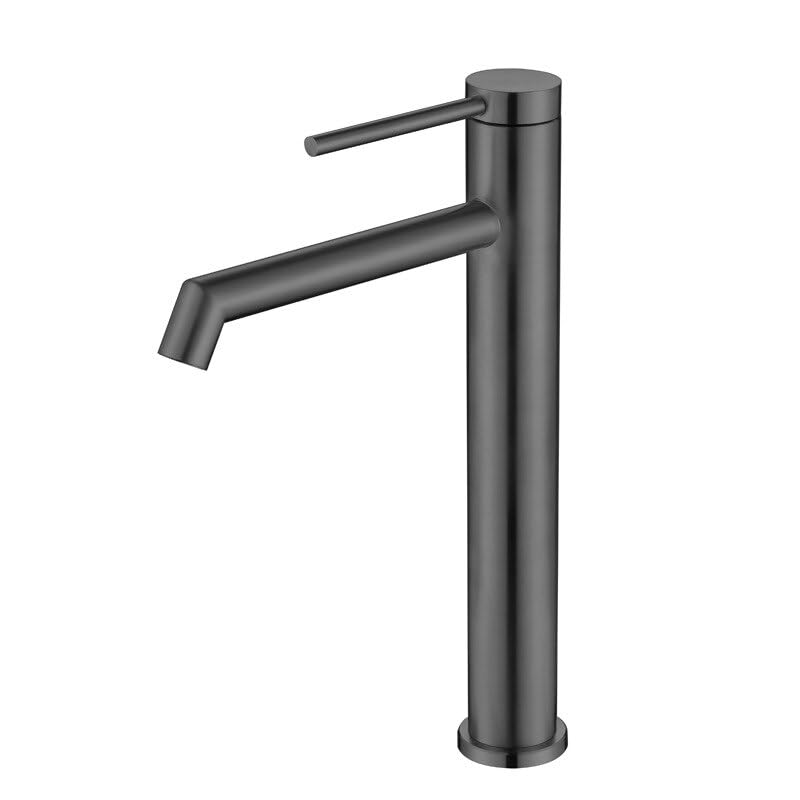 Robinet mitigeur acier inoxydable salle de bain mitigeur eau chaude froide bassin Gunmetal