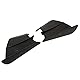 Motorrad Seitenflügel, Colorfast Motorrad Winglet 2PCs für Motorrad (Matter Kohlefaser-Stil)
