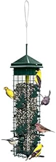 Brome 2004 Squirrel Solution200 5.5"x5.5"x30" Wild Bird Feeder with 6 Feeding Ports, 2qt/3.4lb