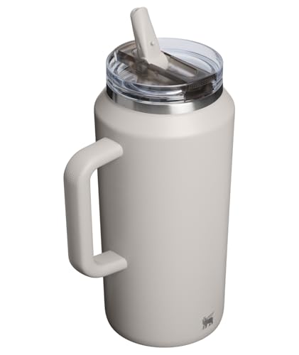 Image of STANLEY Quencher ProTour Flip Straw Tumbler with Leakproof Lid 64 oz | Built-In Straw & Handle | Cupholder Compatible for Travel | Insulated Stainless Steel Cup | BPA-Free | Ash