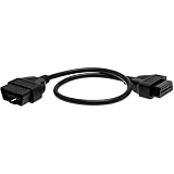 cable alargador obd2  OBD 2 II Cable De Extensión Conector 0,5 Metros 16 Pines Diagnóstico Interfaz