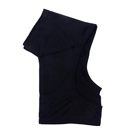 HEALLILY Sweat Guard Vest Underwear Vest Reusable Underarm Armpit Sweat Pads Shields Washable Sweat Shield Vest for Women Black Size L