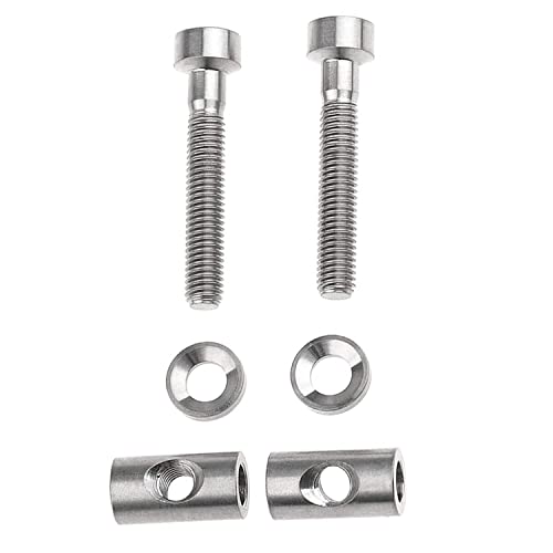 image for heyous 2 Sets Bicycle Seat Rod Screw Set M5x30mm Seatpost Screw TC4 Ti