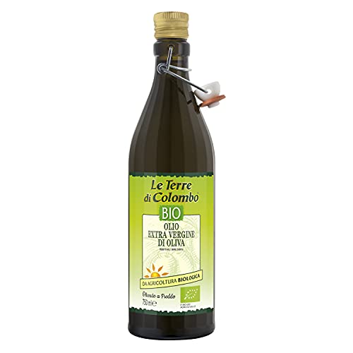 Le Terre di Colombo – Olio extravergine di oliva, biologico, prodotto con olive UE, 750 ml