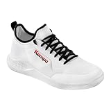 Kempa Jungen Kourtfly Jr Handball-Schuhe, Weiß Rot Schwarz, 36 EU