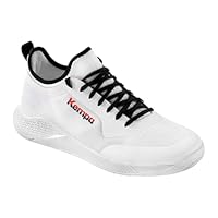Kempa Jungen Kourtfly Jr Handball-Schuhe, Weiß Rot Schwarz, 37 EU