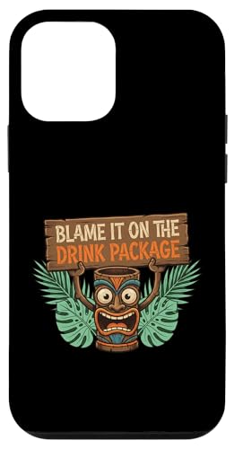 Blame It On The Drink Package Tiki Bar �o�P�[�V�����N���[�U�[ �X�}�z�P�[�X iPhone 12 mini �p