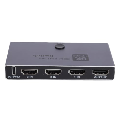 Acogedor HD �}���`���f�B�A �C���^�[�t�F�C�X �A3 in 1 Out 8K 60Hz 4K 240Hz 1080P 48 2.1 ���[�A�]�����x 48Gbps ����� CEC �@�\�t��