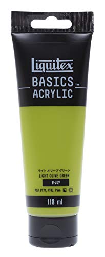 LIQUITEX Acrylic Paint Basics B-209, Light Olive Green, 4.0 fl