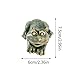 Funny Frog Toilet Bolt Covers - Ceramic Bathroom Decoration, Tool-Free Covers for Toilet Seat Upgrade, 2.17 Inch Base Fits Standard Bolts (A)