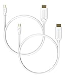 Mini DisplayPort to HDMI (6 FT, 2 Pack), Fosmon Mini DP (Thunderbolt Port Compatible) to HDMI Cable...