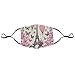 SESLFLKPJK Adults Boys Girls Warm Protective Masks Fashion Scarf Anti Dust Windproof Mouth Cover, Pink Paris Eiffel Tower Mouth Decoration for Sports Travel Hiking