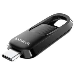 SanDisk Ultra Slider USB Type-C Flash Drive, 128GB USB 3.2 Gen 1 Performance with a Retractable Connector, Up to 400MB/s Transfer Speed