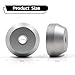 MayRecords 45 Record Adapter, 7 Inch Vinyl Record Adapter Insert for Vinyl Record Players and Technics Turntables Accessories, Solid Aluminum Dome 45 Adapter (Silver)