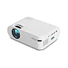 P62 Mini Projector 4000 Lumens, 1920 * 1080P Supported LED Video Beamer for Mobile Phone Mirroring Android Optional(E)
