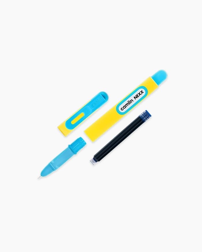 Image of Camel Nexx Fountain Pen - Pack of 1 | Smooth Ink Flow | Ergonomic Grip | Stylish Multicolour Body (Colour May Vary)