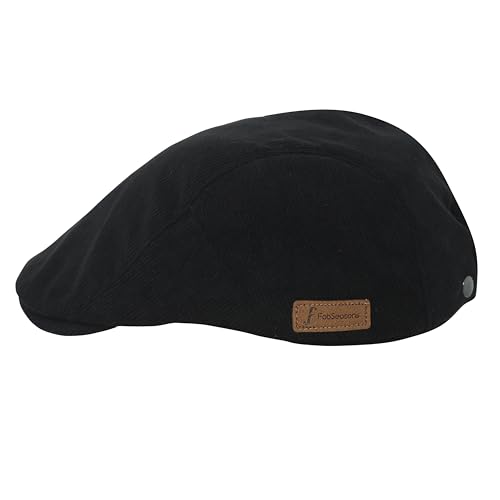 Image of FabSeasons Cotton Ivy Flat Golf Cap - Classic Newsboy Gatsby Hat for Men