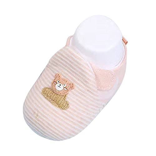 Unisex Baby Booties Newborn Baby Girls Boots Soft Sole Non-Slip Toddler Shoes Infant Slippers Winter Warm Crib Shoes (Yellow, 0-6 Months)