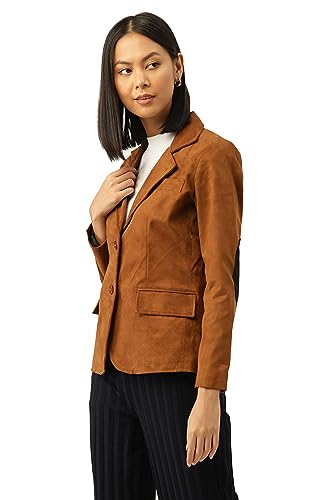 Image of Leather Retail Women's Suede Faux Leather Jacket