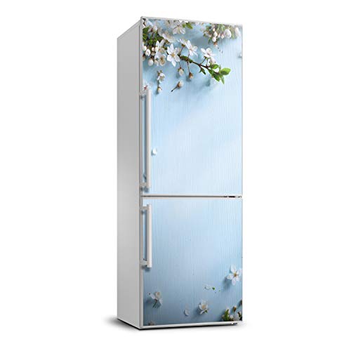 Vinilo para nevera de 60x180 cm con diseño de flores de cerezo 2