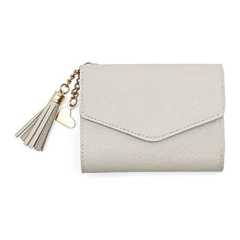 Profit Cartera de Mujer Pequeña con Cierre de Solapa y Portafotos (Gris) Cover