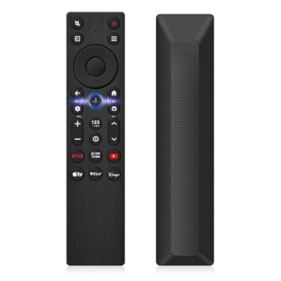 RC923A FMB1 Voice Remote Control Replacement for TCL Google TV QM5K QM6K QM6KPRO QM7K Q77K X11K Series QLED Mini-LED 4K UHD Smart TV (Part Number G0401-000267)