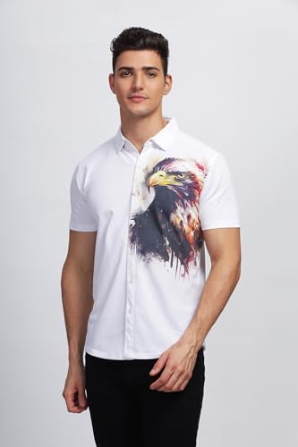 Image of BULLMER Trendy Regular Fit Printed Causal Shirt for Men - Pack of 1