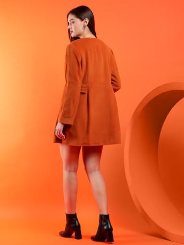 Image of KOTTY Womens Cotton Blend Standard Length Elegant Style Coat - Classic Style with Modern Detailing