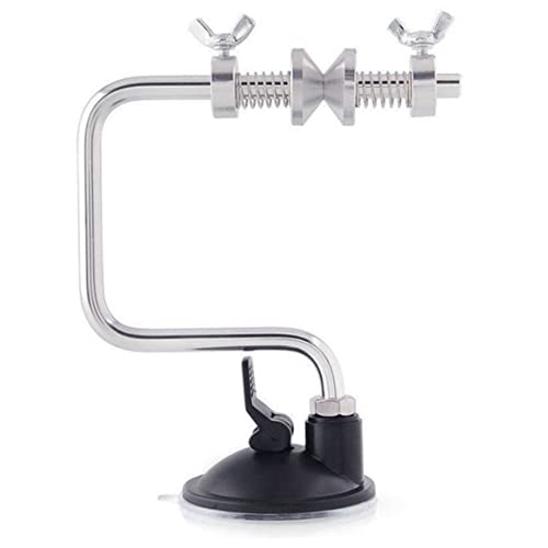 Jorzer Ligne de pêche Enrouleur ajusté la Ligne de pêche bobineur Enrouleur en Aluminium en Aluminium Chargeur de Bobine de pêche avec système de contrôle de la Bobine de Tasse d'aspiration - Argent Cover