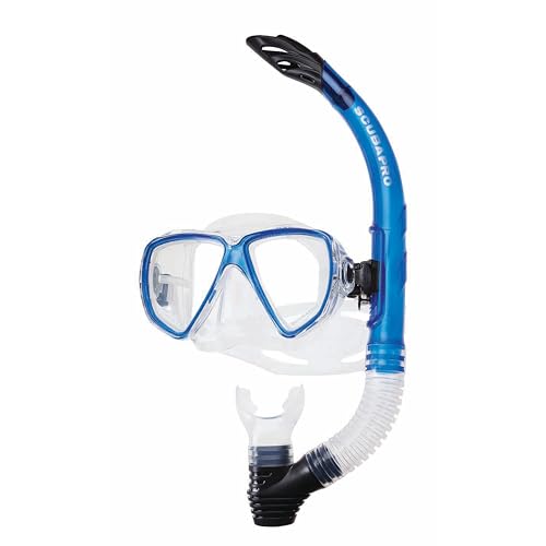 SCUBAPRO Currents Máscara de Buceo para Adultos con Tubo, Azul