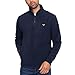 Threadbare 'Blade' Men's Quarter Zip Outdoors Pullover Fleece Sweatshirt, Navy, L