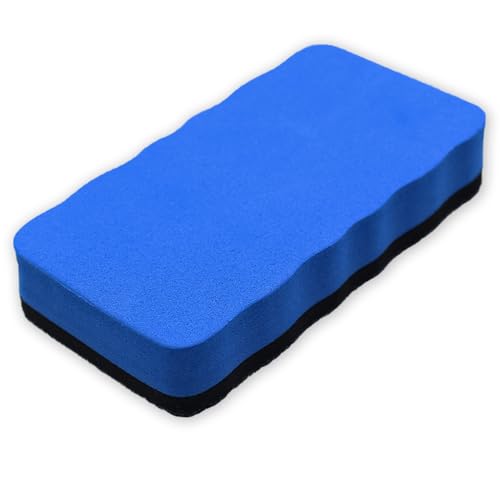 1 Pieza borrador pizarra blanca,Esponja para Pizarra Blanca,Borrador Pizarra Blanca Magnetico,Whiteboard Eraser,para Borrar Rotuladores de Pizarra(Azul)