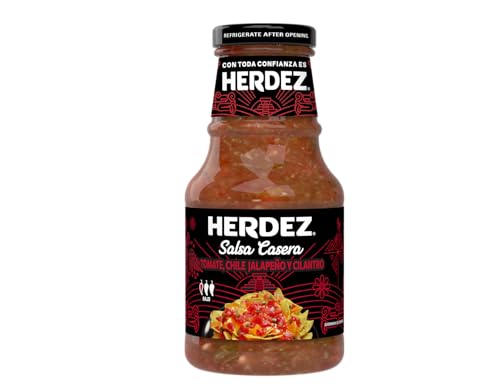HERDEZ Salsa Casera 240 g – Salsa Mexicana Auténtica con Ingredientes Naturales, Ideal para Aperitivos, Tacos y Recetas