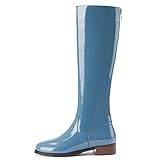 Dickes Low-Heel-Design: Die Ritterstiefel haben einen eleganten runden Zeh und ein elegantes 3 cm dickes Low-Heel-Design, das stabiler und bequemer ist. Selbst wenn die Geh- und Stehzeit länger ist, fühlen sich die Füße nicht müde an.