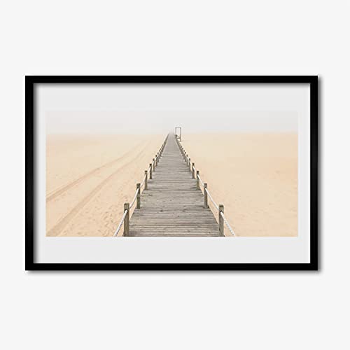 Image murale photo affiche avec cadre salon chambre cuisine motif architecture de pont 60x40