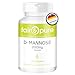 Produktbild Fair & Pure D-Mannose 2000mg Tagesdosis, 120 Kapseln, schluckfreundlich, Nahrungsergänzungsmittel vegan ohne Magnesiumstearat, in Deutschland hergestellt