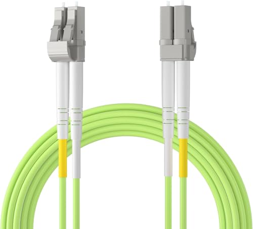 Image of 10Gtek Fiber Patch Cable - ๐๐ ๐๐ผ ๐๐ ๐ข๐ ๐ฑ 10Gb /Gigabit Multi-Mode Jumper Duplex 50 /125ฮผm LSZH Fiber Optic Cord for SFP Transceiver, Green, 0.5-Meter(1.64-ft)