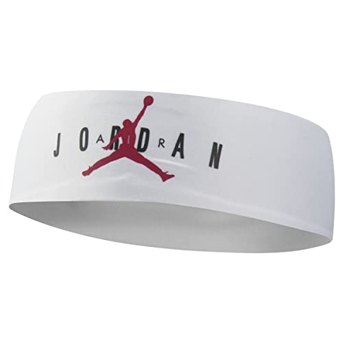 Jordan Fury Headband Graphic - Banda limpiadora para el sudor Jumpman Air Blanco